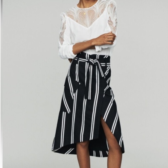 Maje jakila striped skirt worn once - Picture 1 of 5